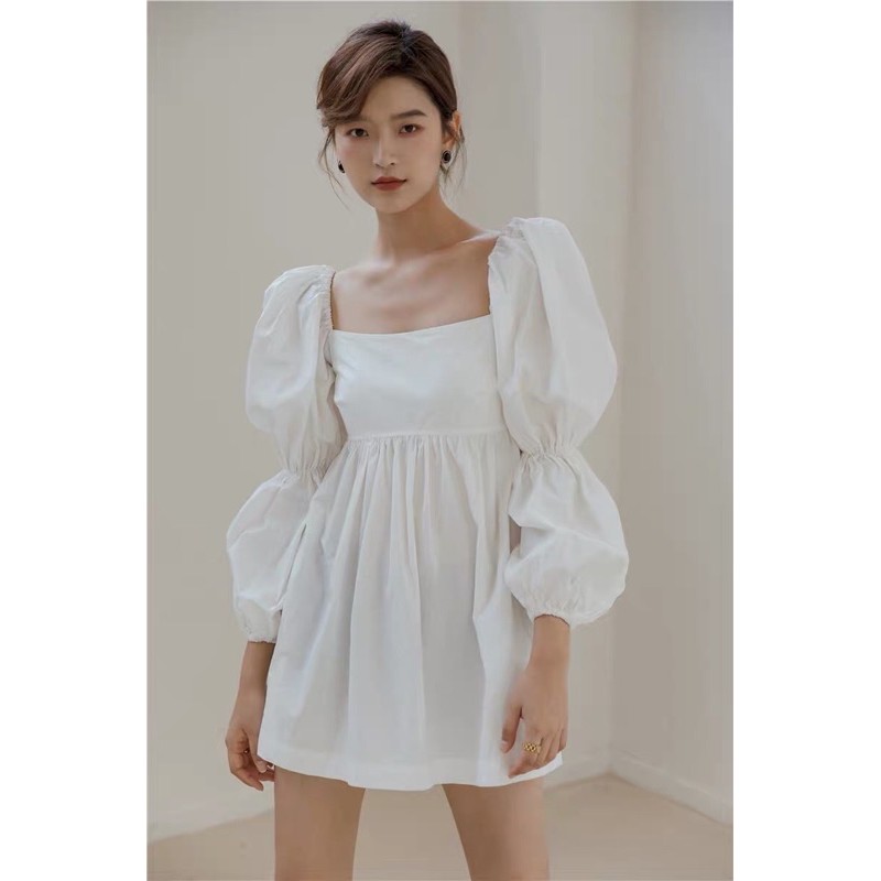 VÁY BABY DOLL TRẮNG