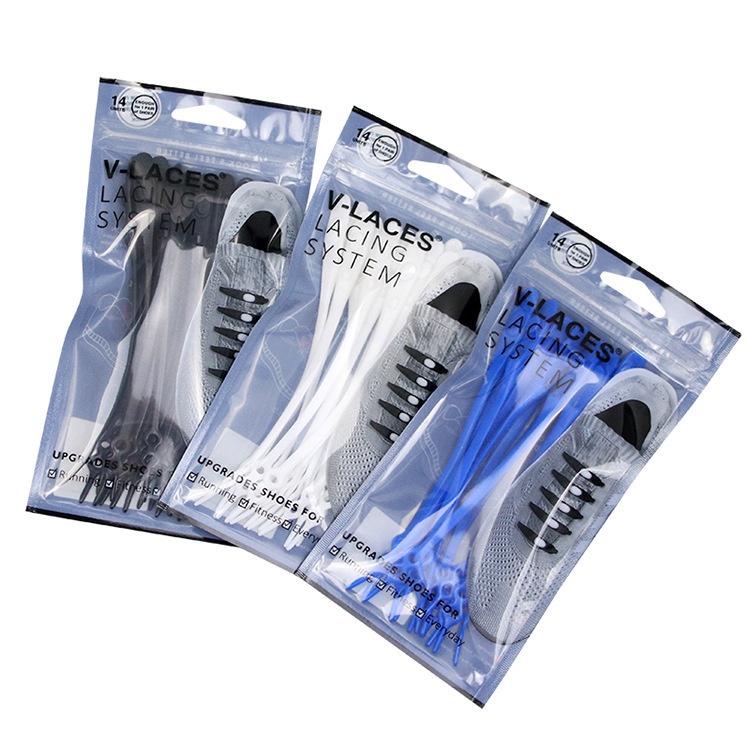 Dây Giày Cao Su Đàn Hồi Thắt BuộcThông Minh Sneaker V-Laces 14 Sợi 2 Nút Chỉnh Size Nam Nữ Legaxi