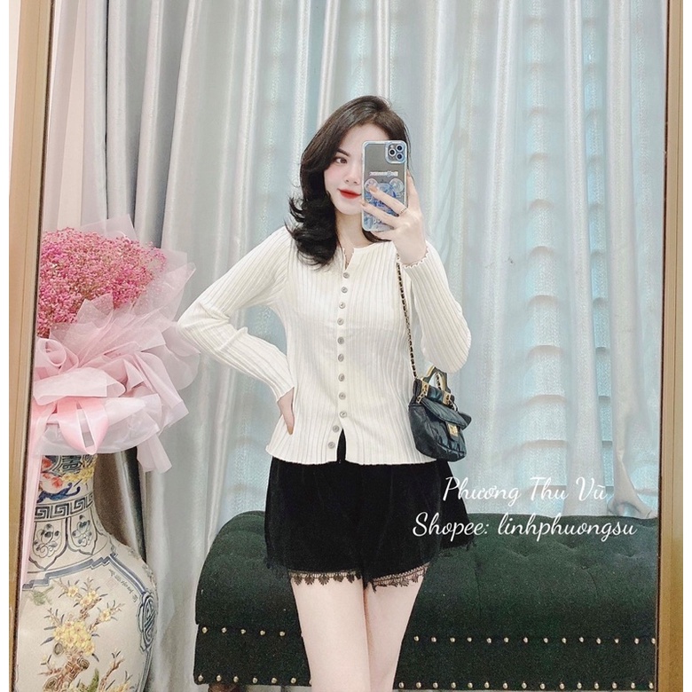 Áo len khuy dài tay chất siêu đẹp - Áo len Bassic hàng Loại 1 QC - Ảnh thật tự chụp | BigBuy360 - bigbuy360.vn