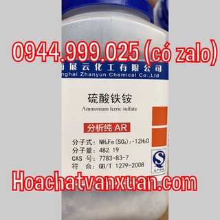 Hóa chất Ammonium iron(III) sulfate dodecahydrate CAS 7783-83-7 NH4Fe(SO4)2 .12H2O lọ 500g