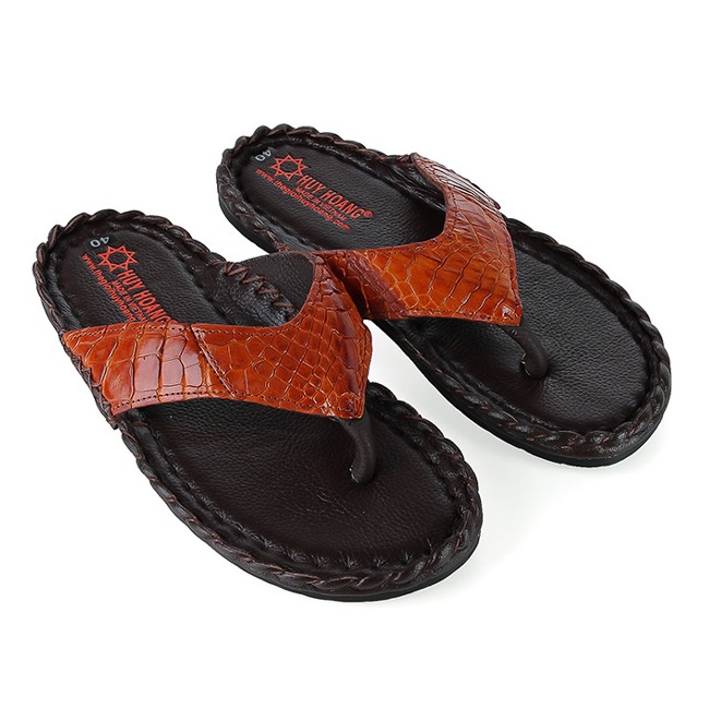 Dép nam da cá sấu nhiều loại nhiều màu HP7217-18-23-24-31-35