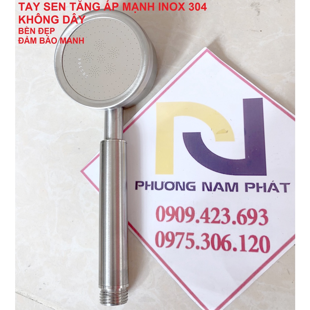 [HÀNG LOẠI 1] BỘ Tay Sen Tắm Tăng Áp bằng 100% INOX 304 TS20 và dây inox 304 TS nước mạnh độ bền tốt