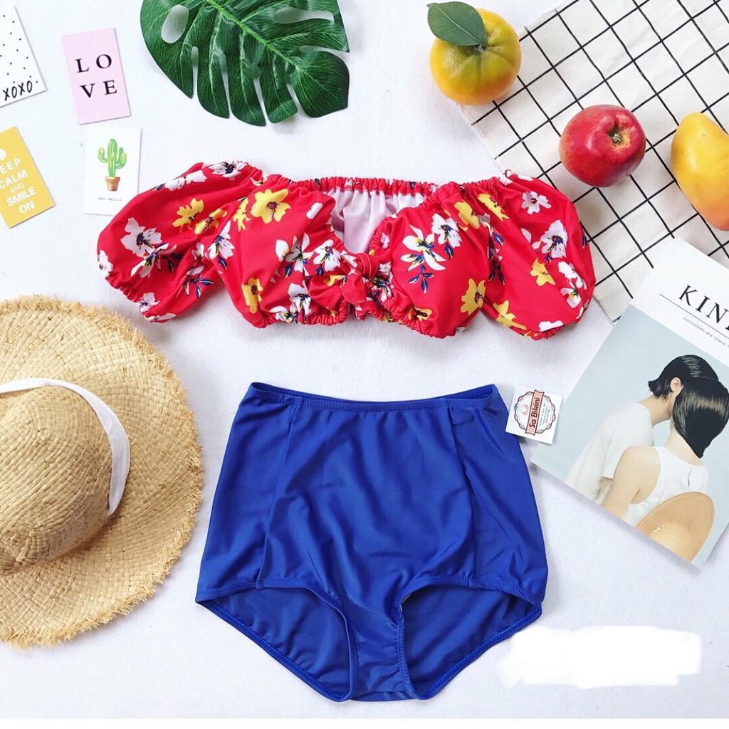 Bộ bơi bikini thời trang, phân mảnh bèo nhún. | BigBuy360 - bigbuy360.vn