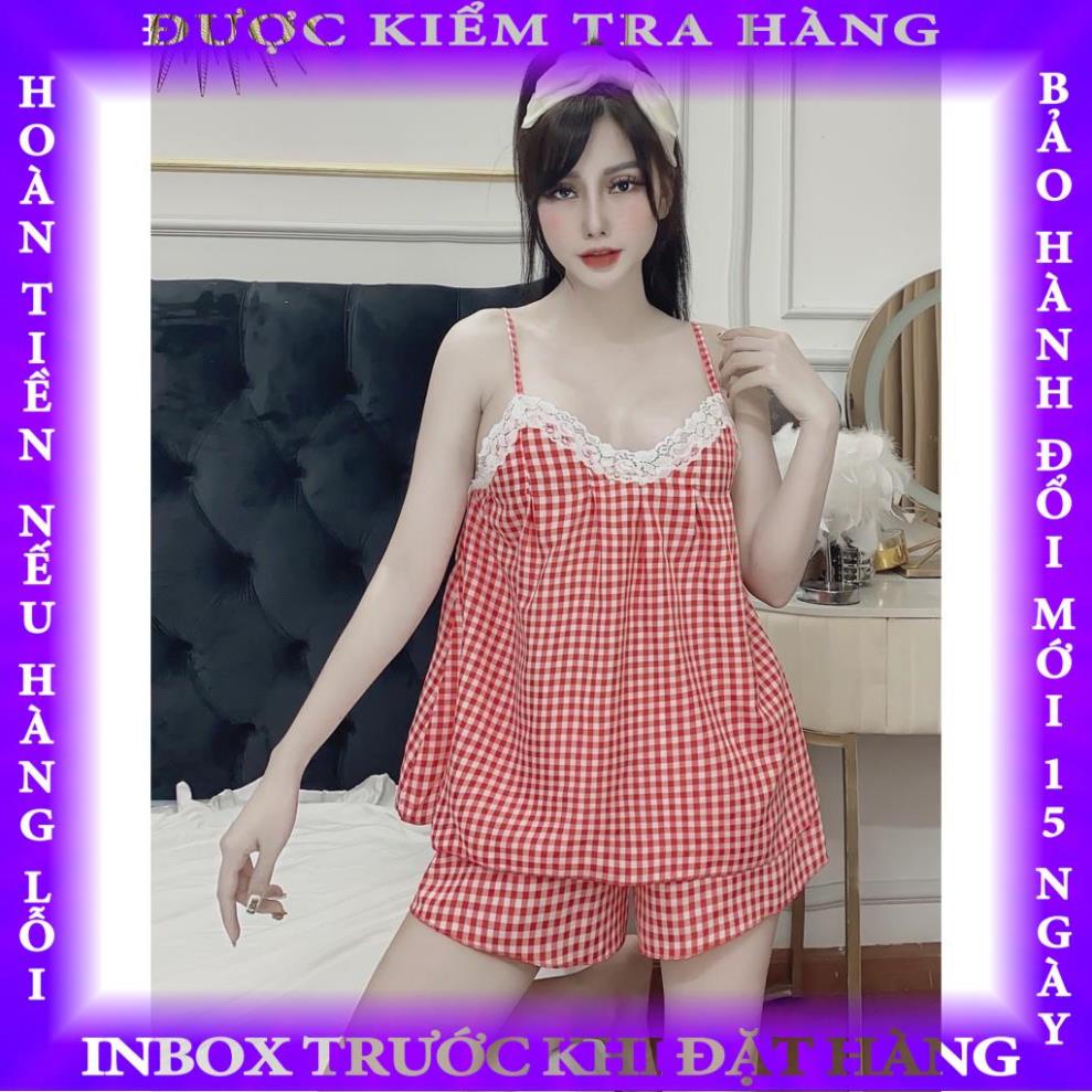 Đồ Bộ Hai Dây Mặc Nhà Lụa Mềm Mịn Ren Cao Cấp Hisexy MS31 chimse