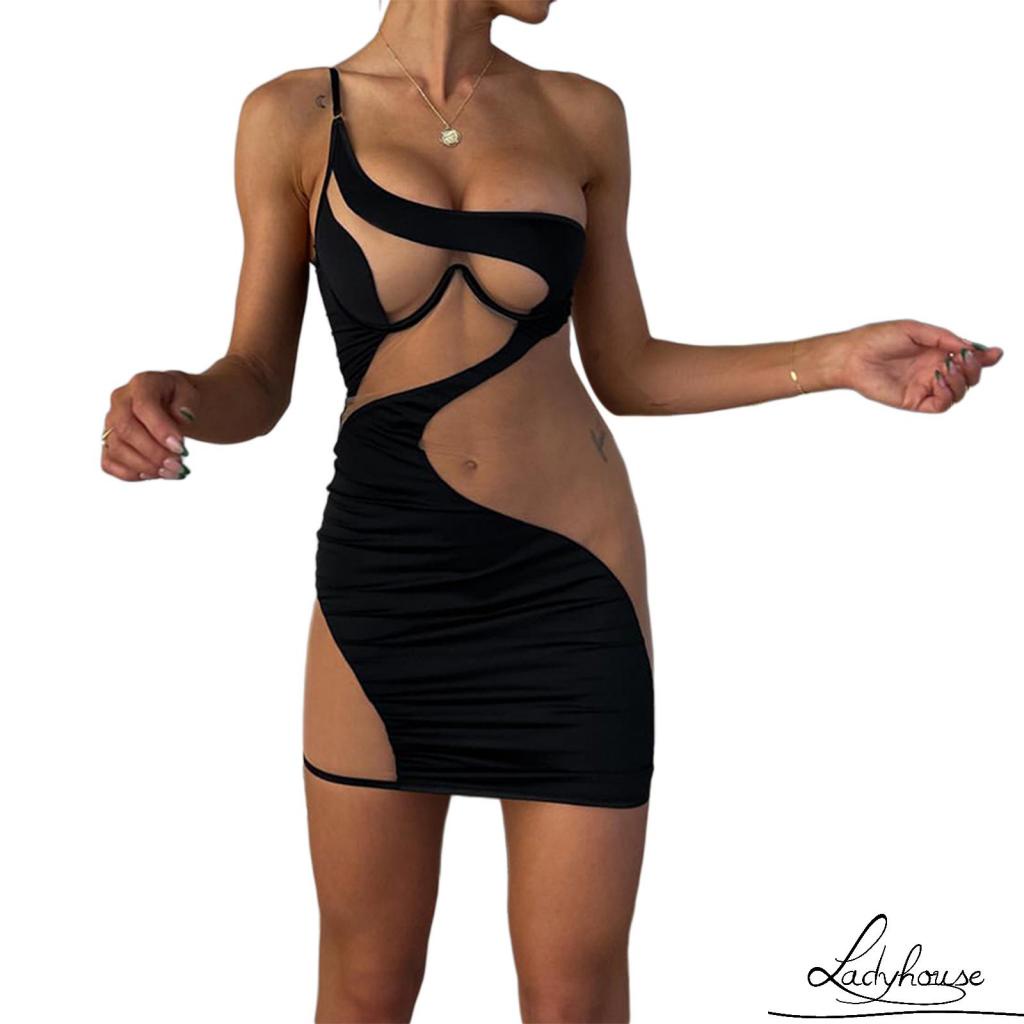 Đầm Lưới Không Tay Xuyên Thấu Thiết Kế Độc Đáo Thời Trang Quyến Rũ Cho Nữ