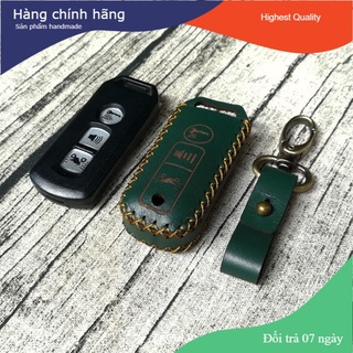 [HCM] Bao da chìa khóa Smartkey dòng xe Sh, Shmode, PCX, Cub 125 - Chất liệu da bò - 3 nút