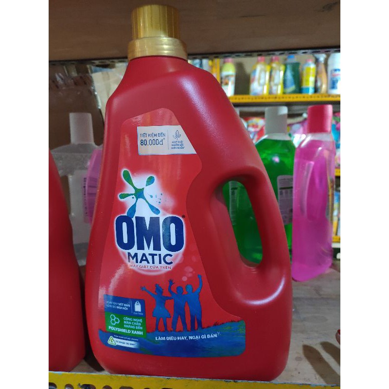 nước giặt Omo Matic đỏ 4l ( can)