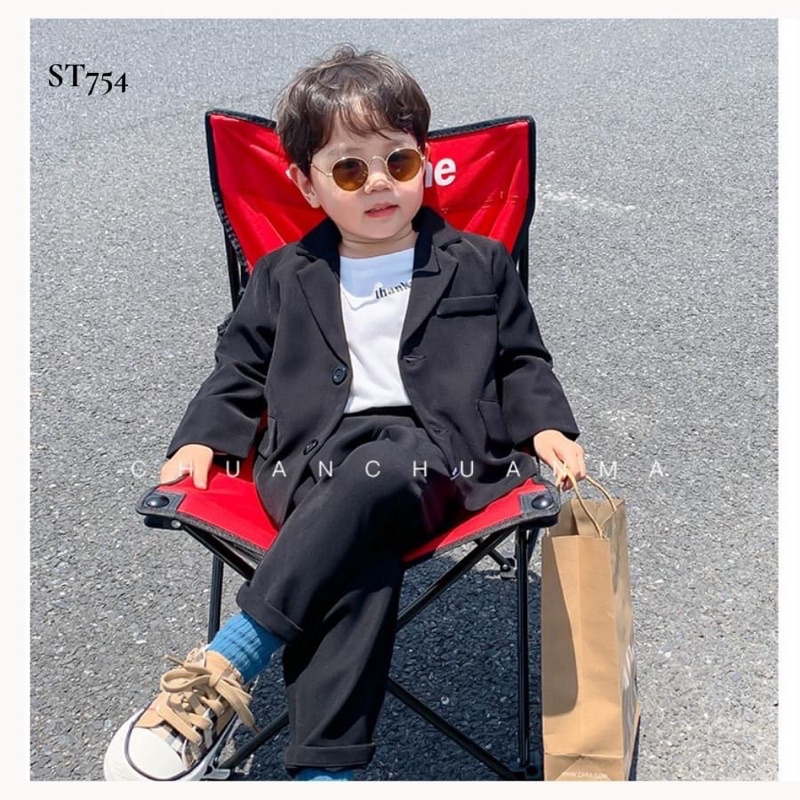 Set vest công tử bé trai cao cấp