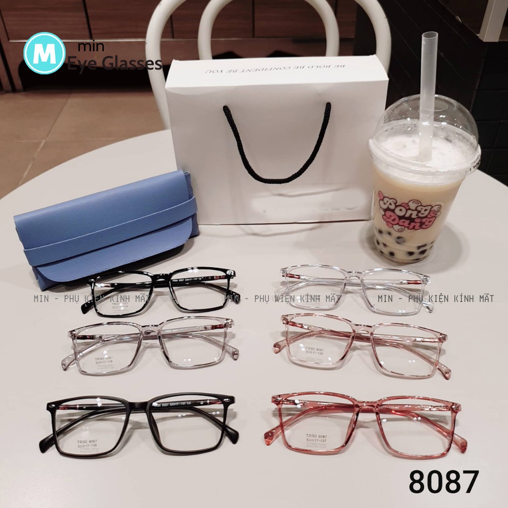 Gọng Kính Cận Nhựa Dẻo Mắt nhỏ Nam Nữ Mineyewear - nhiều màu 8087