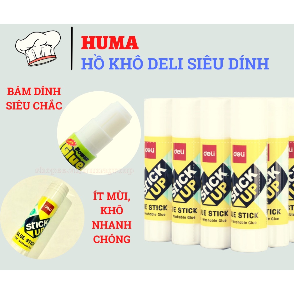 Hồ khô Deli 7101 siêu dính – Keo khô dạng thỏi - HUMA
