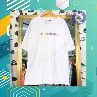 Áo Phông trắng oversize Nam Nữ SADBOIVIBES ảnh thật