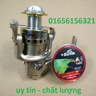 Máy câu cá yolo tfb 5000 cao cấp - tặng kèm 100m cước chính hãng