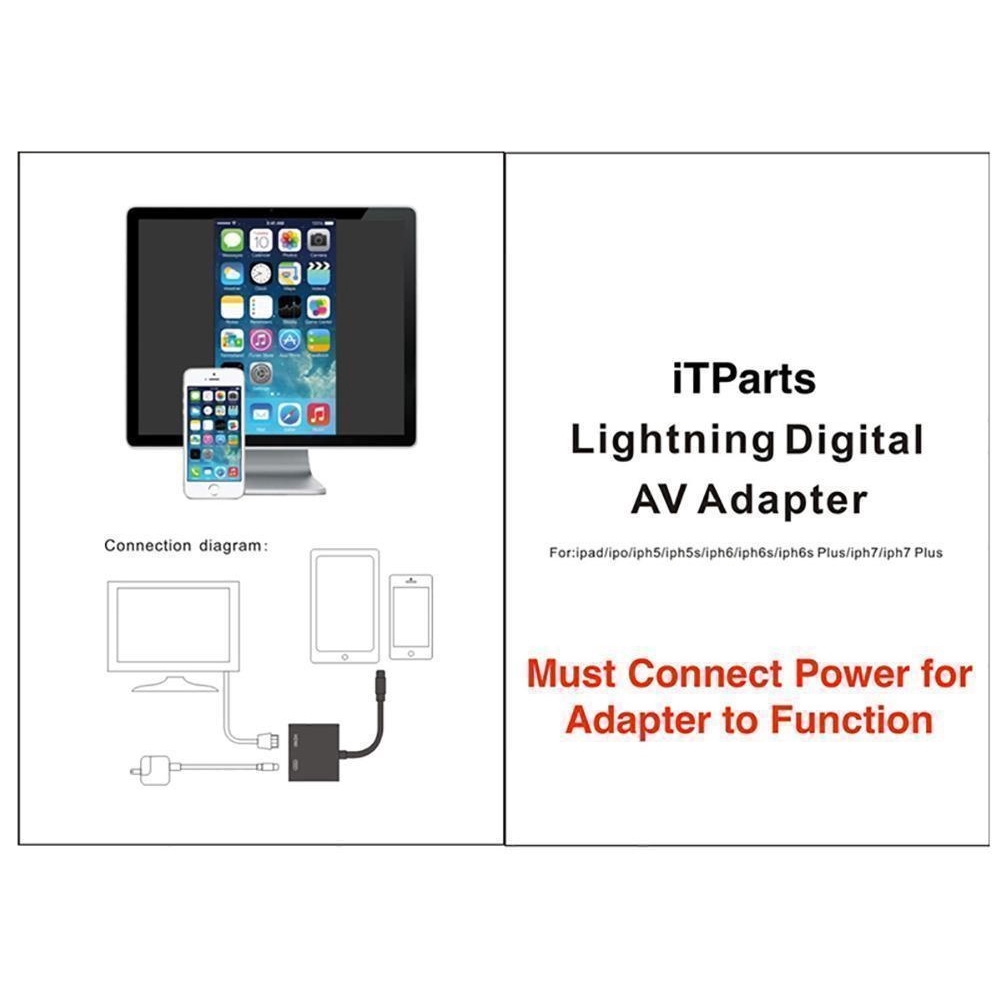 Mới Cáp Chuyển Đổi Hdmi 8pin Sang Hdmi Digital Av Cho Ipad Iphone Ios 11 10