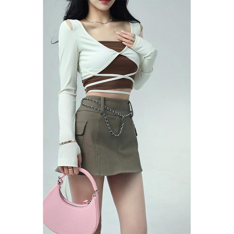 Set Áo Khoác Cardigan Họa Tiết Sọc Caro + Áo Thun Không Tay + Quần Ngắn Thời Trang Cho Nữ