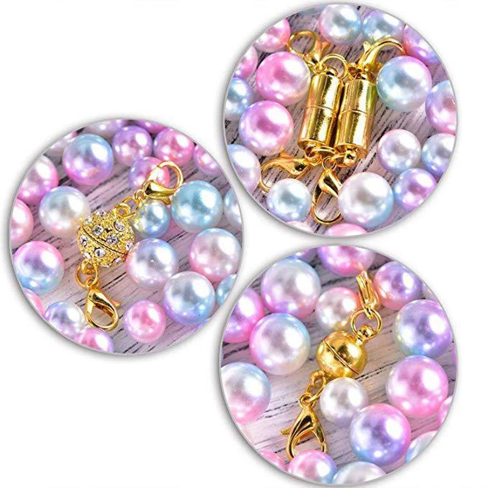 VANES1 Set 6 Vòng Tay Chuỗi Hạt Bằng Kim Loại Màu Sắc Thời Trang Cho Cặp Đôi