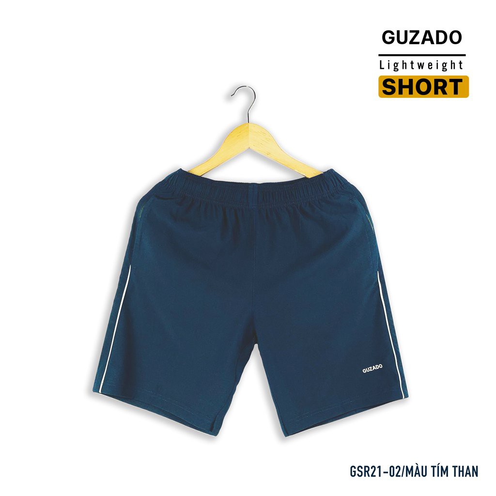 Quần short nam GUZADO, Chất vải gió mềm, Co giãn Cực Tốt, Vận Động Thể Dục Thể Thao Thoải Mái GSR02 | BigBuy360 - bigbuy360.vn