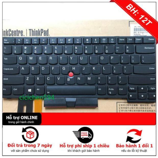 [BH12TH] Bàn phím Laptop LENOVO E480 👉 Thinkpad Edge E480 E485 T480s L380 L480 L490