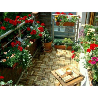 Đế bánh xe chậu hoa gỗ tràm