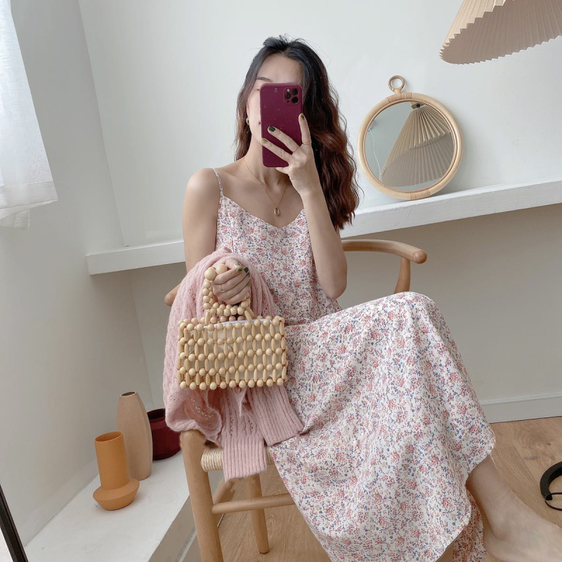 Đầm Maxi Nữ Không Tay In Hoa Thời Trang | BigBuy360 - bigbuy360.vn