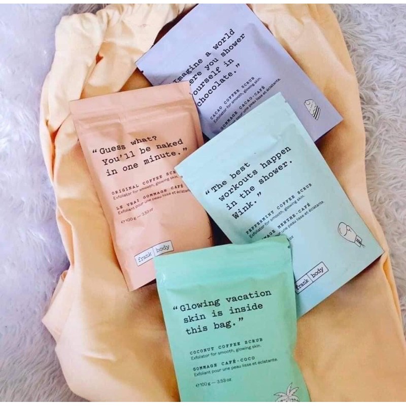 BỘT TẨY TẾ BÀO CHẾT SIÊU MỊN FRANK BODY COFFEE SCRUB