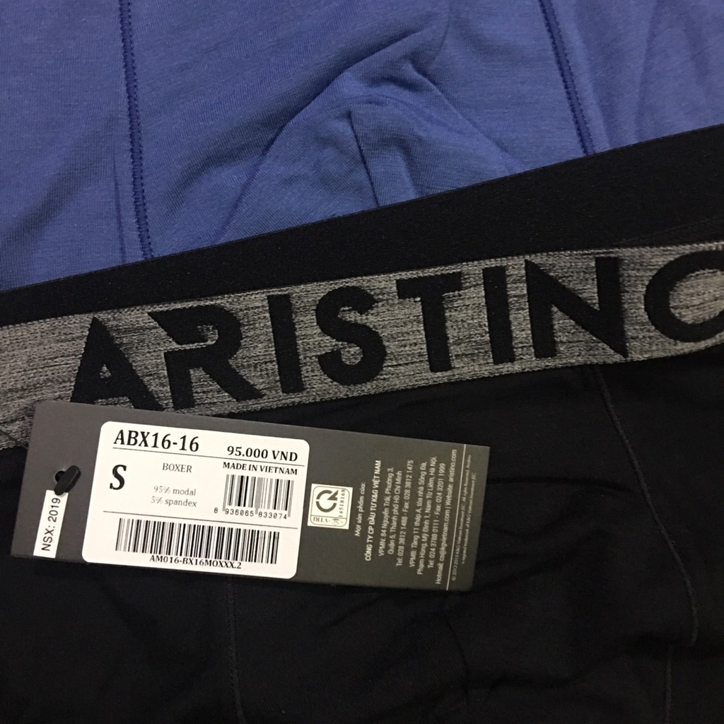 Quần sịp đùi nam boxer ARISTINO sợi sồi siêu mềm mát abx1616- đủ 5 size