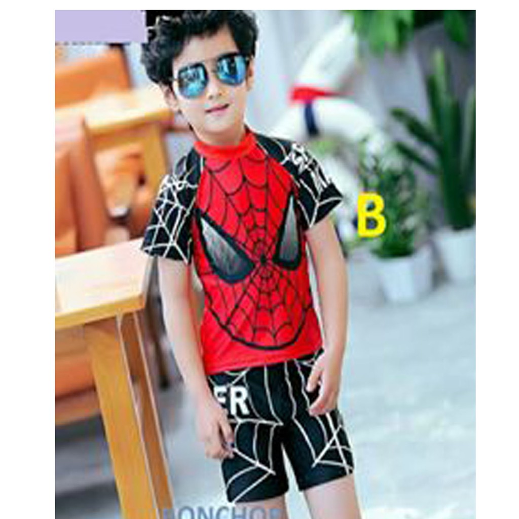 BỘ BƠI BÉ TRAI NGƯỜI NHỆN SPIDERMAN SIZE ĐẠI 25-36KG