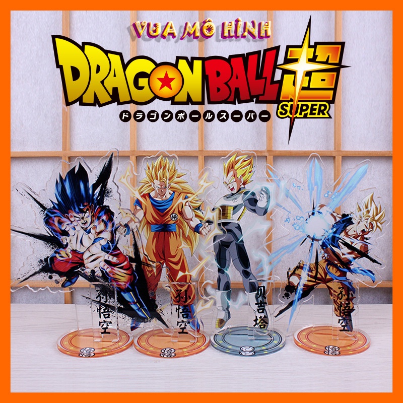 Mô hình Dragon ball - Tấm mica 3D nhân vật Dragon ball trưng bày phòng siêu đẹp cao 20-30cm