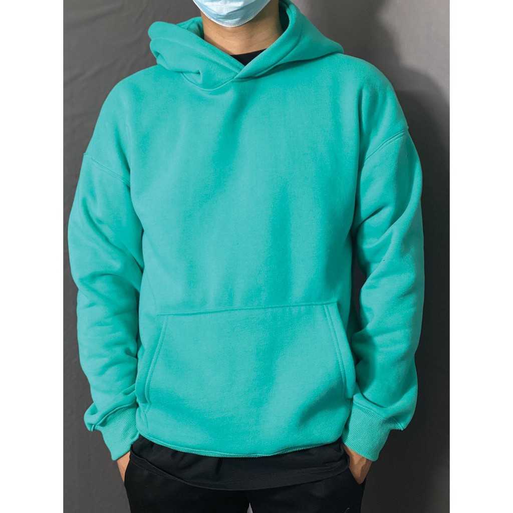 Áo Hoodie trơn Unisex đôi form rộng nam nữ vải Nỉ Bông | BigBuy360 - bigbuy360.vn