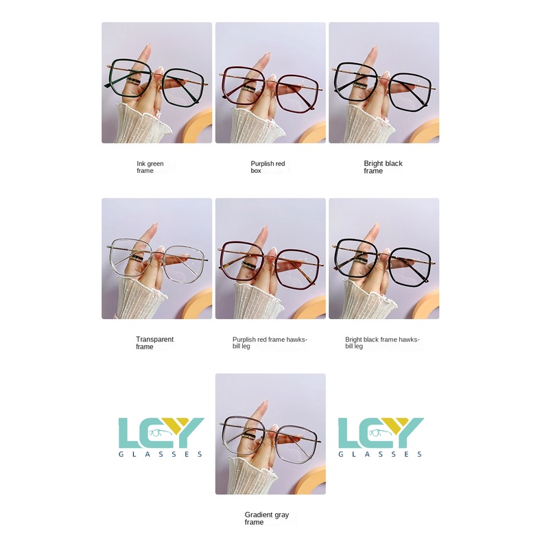 Mắt Kính TR90 Chống Ánh Sáng Xanh Siêu Nhẹ Thời Trang Cho Nữ Cận 6053