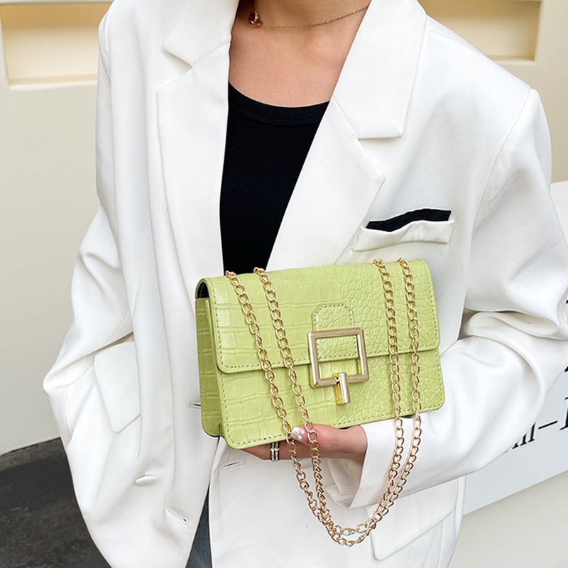 Túi đeo một bên vai IELGY dáng vuông nhỏ phong cách phương Tây thời trang thường ngày cho nữ