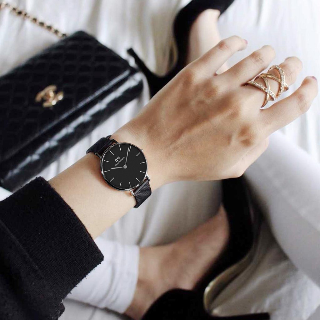 Đồng hồ máy quartz có khóa nam châm dành cho nữ