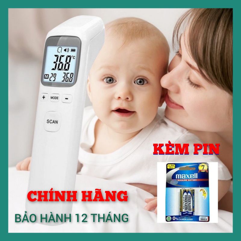 CHÍNH HÃNG ❤️Nhiệt kế điện tử hồng ngoại SCAN INFRARED CK-T1803, Máy đo thân nhiệt,