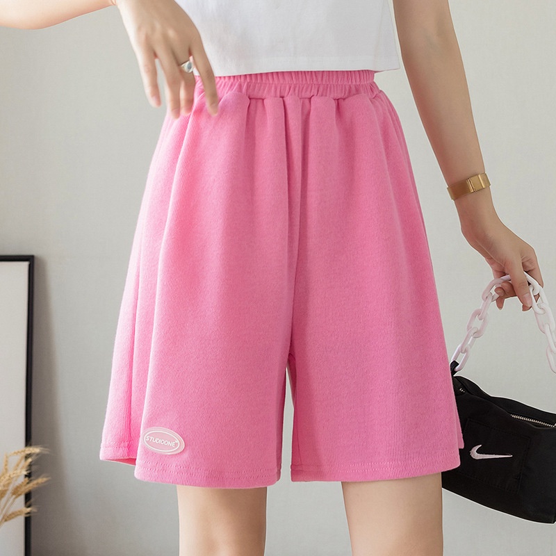 Quần Short Thể Thao Mỏng Lưng Cao Ống Rộng Thời Trang Mùa Hè Cho Nữ