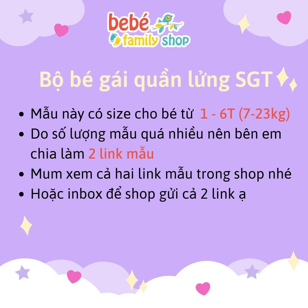 [Mẫu 1-6] Set đồ bộ cánh tiên bé gái, quần legging lửng hoa/ Set đồ bộ lửng bé gái, sát nách, tay cánh tiên - SGT