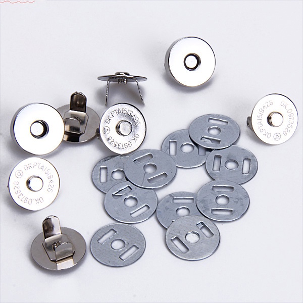 [Prettyia1] Set 10 Móc Khóa Túi Xách Từ Tính Bằng Đồng Thau 18mm 0.7 ''
