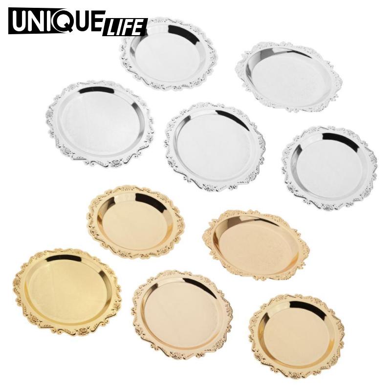 Khay Đựng Đĩa Vàng Cho Đám Cưới / Tiệc Tối 10cm / 4 "