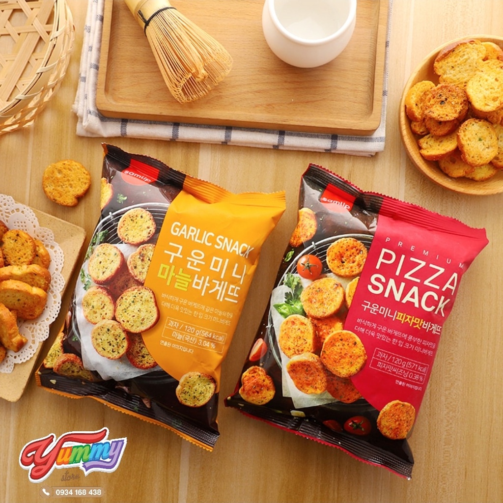 🍪 Snack Bánh Mì Nướng Bơ Tỏi / Pizza