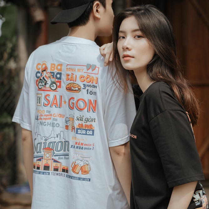 Áo Thun Local Brand Teeworld Saigonese - Cô Ba Sài Gòn T-shirt Season 2 Nam Nữ Unisex | BigBuy360 - bigbuy360.vn