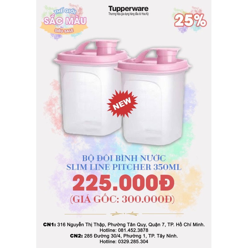 thanh lý Tupperware -  Hộp Large Stak N Stor: 2.2L xước nắp siêu rẻ 300k/2hộp