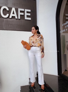 ÁO SƠMI LỤA HOA