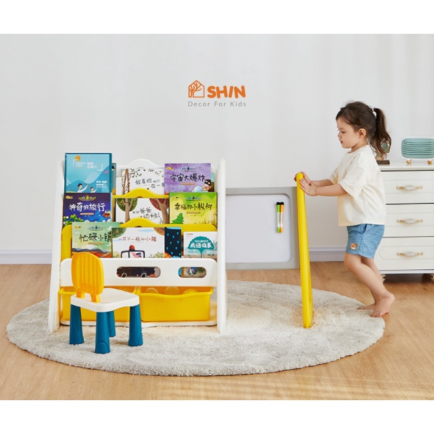 KỆ SÁCH + BẢNG KÉO THÔNG MINH CHO BÉ