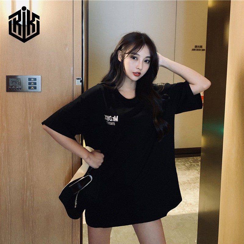 Áo thun tay lỡ RIK nam nữ Unisex, áo phông form rộng Oversize ATL114 | BigBuy360 - bigbuy360.vn