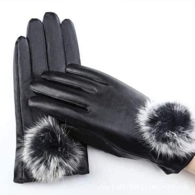 găng tay da nữ cảm ứng