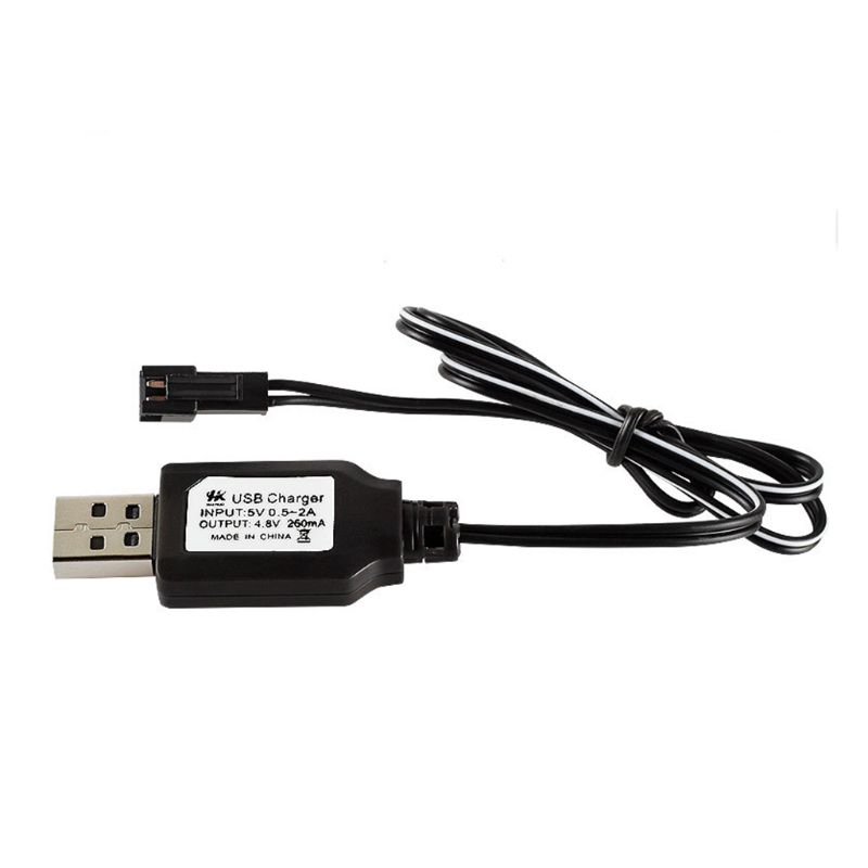 Dây cáp sạc USB phích SM-2P 4.8V 250mA cho pin Ni-Cd Ni-MH