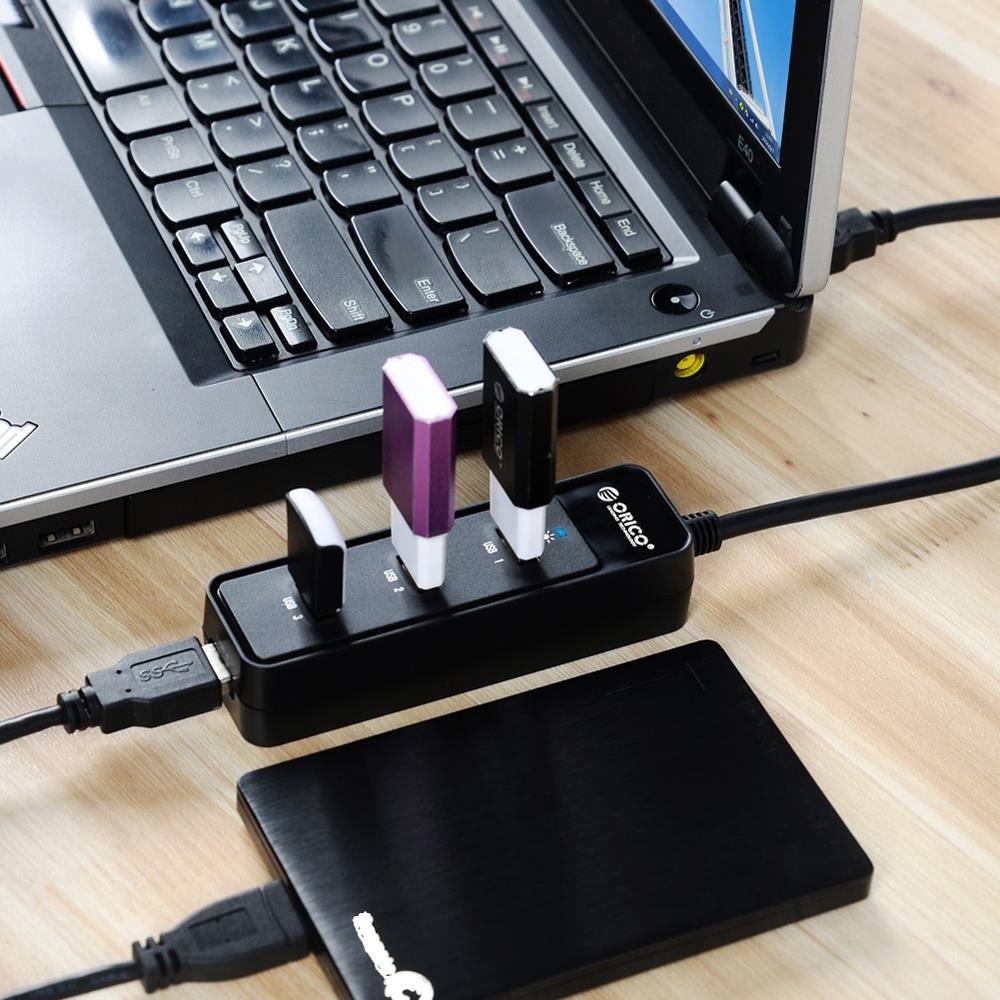 HUB ORICO W5PH4-U3 4 Cổng USB 3.0 Siêu Tốc Với Cáp USB 3.0 8 inch