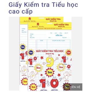 Giấy kiểm tra cấp 1 Hải tiến cao cấp
