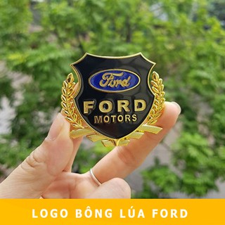 Huy Hiệu Logo Bông Lúa Hợp Kim Cao Cấp Dán Xe Các Hãng Ô Tô,Xe Hơi