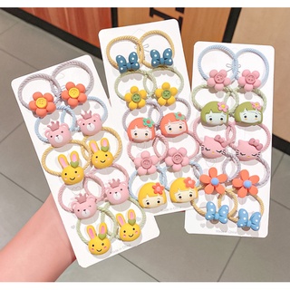 Buộc tóc cho bé, set 10 dây thun cột tóc hình dễ thương