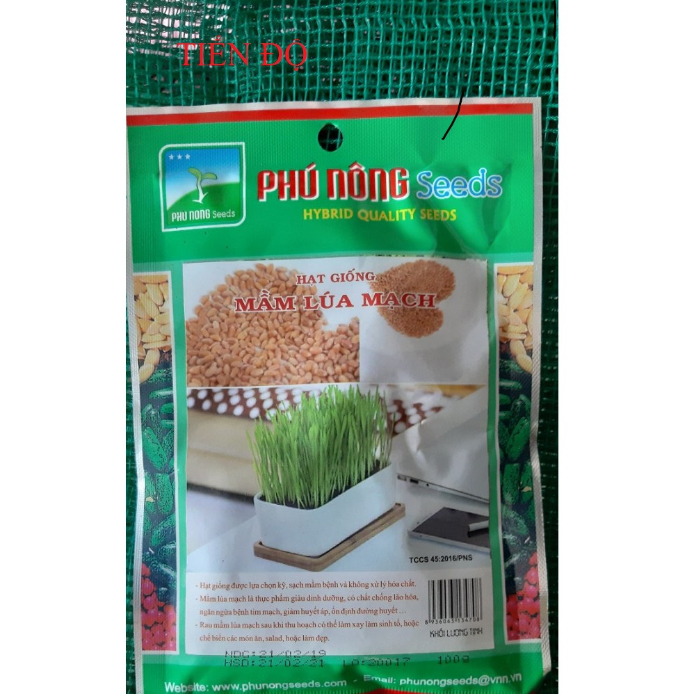 Hạt Giống Mầm Lúa Mạch Phú Nông (100g / Gói)