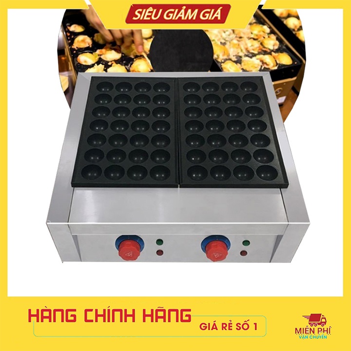 Máy làm bánh bạch tuộc đôi Takoyaki nhật bản 56 lỗ